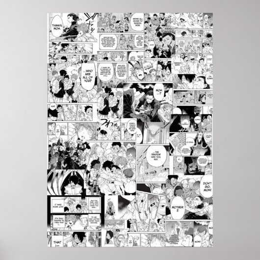 De beloofde neverland collage poster (Voorkant)