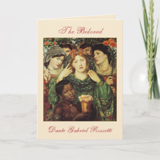 De Beloved Pre-Raphaelite Valentijn Card Feestdagen Kaart (Voorkant)