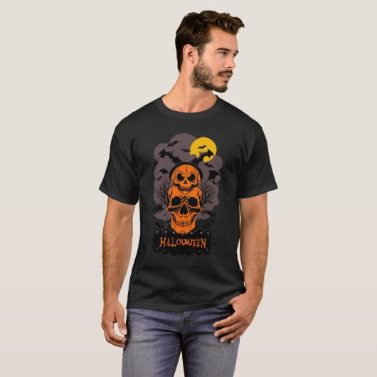 De bemanning van de Boo Halloween T-shirt (Voorkant volledig)