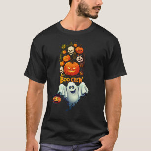 De bemanning van de Boo Halloween T-shirt