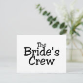De bemanning van de Brides 2 Briefkaart (Staand voorkant)