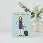 De Bemanning van de Cabine van de Gelukwensen van Briefkaart (Staand voorkant)