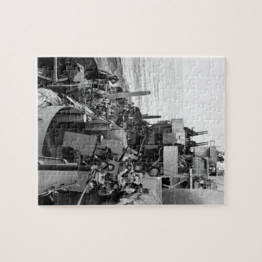 De bemanning van het pistool van een cruiser van d legpuzzel (Horizontaal)