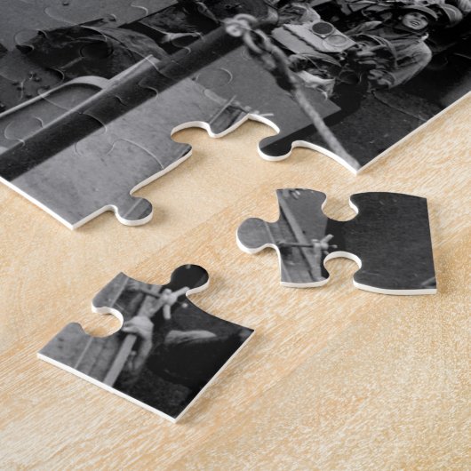 De bemanning van het pistool van een cruiser van d legpuzzel (Zijkant)