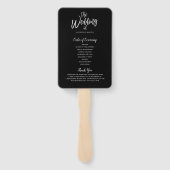 De bemanning van mij | Bruiloftsfeest en Programma Handwaaier (Achterkant)