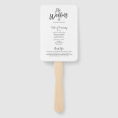 De bemanning van mij | Huwelijksfeest en Programma Handwaaier (Achterkant)