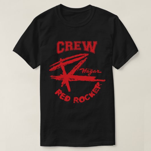 De bemanning van Sammy Hagar de rode rockklas T-shirt (Design voorkant)