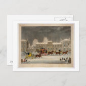 De benadering van Kerstmis, door George Hunt wordt Feestdagenkaart (Voorkant / Achterkant)