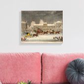 De benadering van Kerstmis, gegraveerd door George Canvas Afdruk (Insitu (Woonkamer))