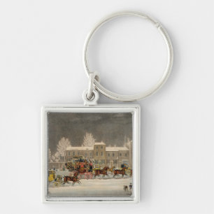 De benadering van Kerstmis, gegraveerd door George Sleutelhanger