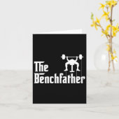 De Benchfather Bodybuilding Gym Bro Funny Bench P Kaart (Gele Bloem)