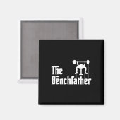 De Benchfather Bodybuilding Gym Bro Funny Bench P Magneet (Voorkant / Achterkant)