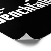 De Benchfather Bodybuilding Gym Bro Funny Bench P Poster (Hoek)