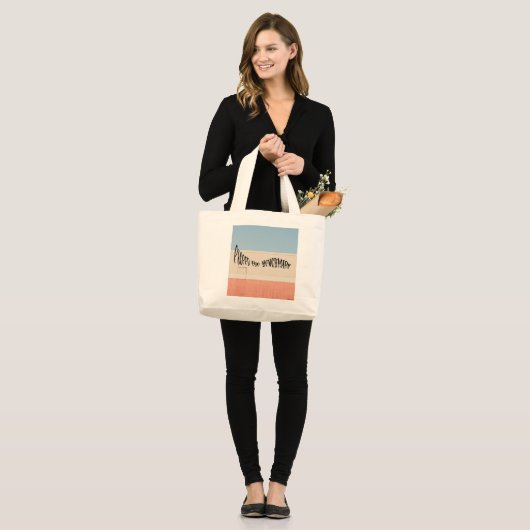 De benchmark overschrijden grote tote bag (Voorkant (model))