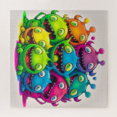 De bende is helemaal hier Rainbow Creatures Puzzel (Horizontaal)