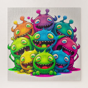 De bende is helemaal hier Rainbow Creatures Puzzel