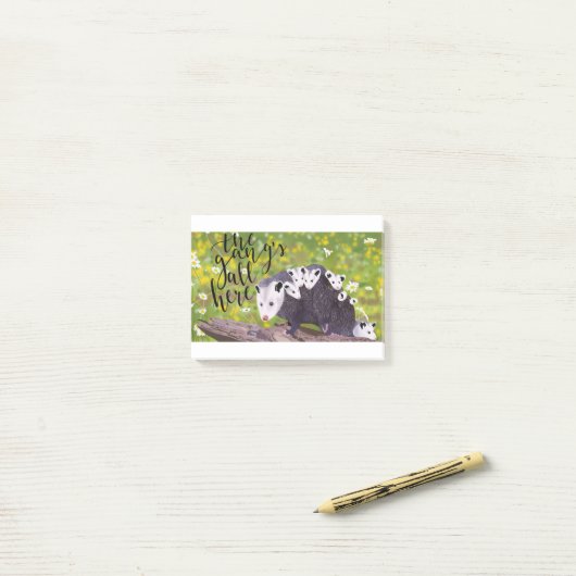 De bende is hier allemaal. post-it® notes (Op bureau)