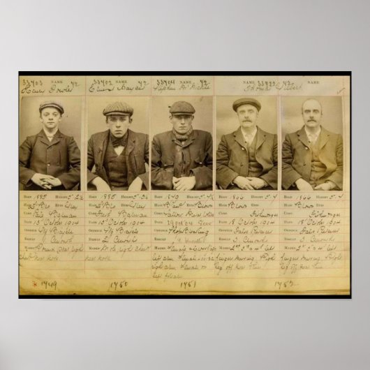 De bende noemde de Peaky Blinders die in Poster (Voorkant)