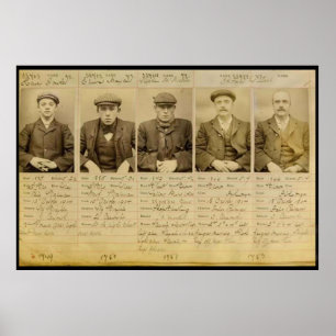 De bende noemde de Peaky Blinders die in Poster