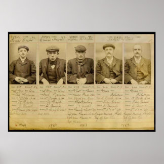 De bende noemde de Peaky Blinders die in Poster