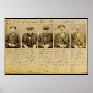 De bende noemde de Peaky Blinders die in Poster