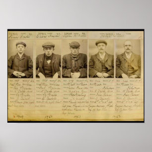 De bende noemde de Peaky Blinders die in Poster