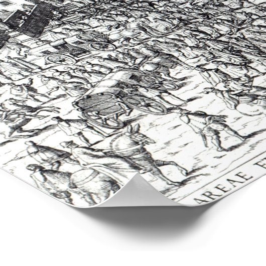 De Benedictie van paus Pius V Poster (Hoek)