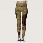 De BENEN van de BRIJ van HALLOWEEN door Leggings (Voorkant)