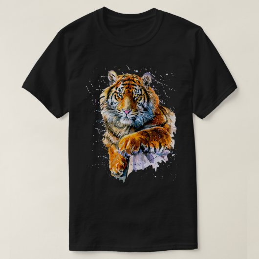 De Bengaalse tijger, verf T-shirt (Design voorkant)