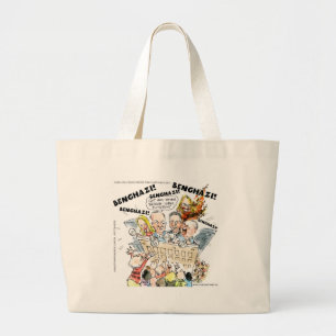 De Benghazi Shuffle Grappig Grote Tote Bag