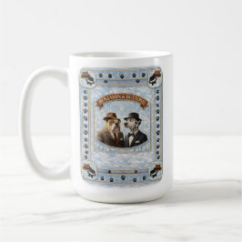 De Benjamin en buttons dapper dog vintage keramiek Koffiemok