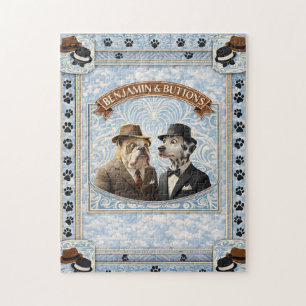 De Benjamin en buttons dapper hond vintage legpuzz Legpuzzel