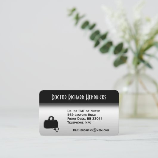 De Benoeming van het Bureau van artsen op Achterzi Visitekaartje (Staand voorkant)