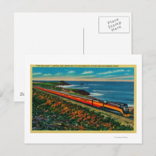 De beperkte treinen van het daglicht in Californië Briefkaart (Voorkant / Achterkant)