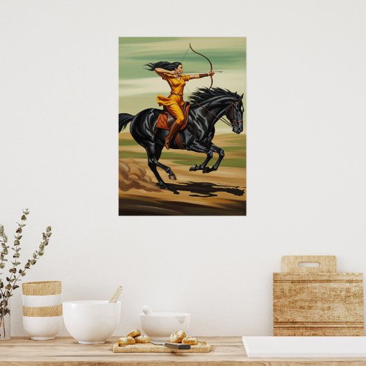 De bereden boogschieter kampioen poster (Keuken)