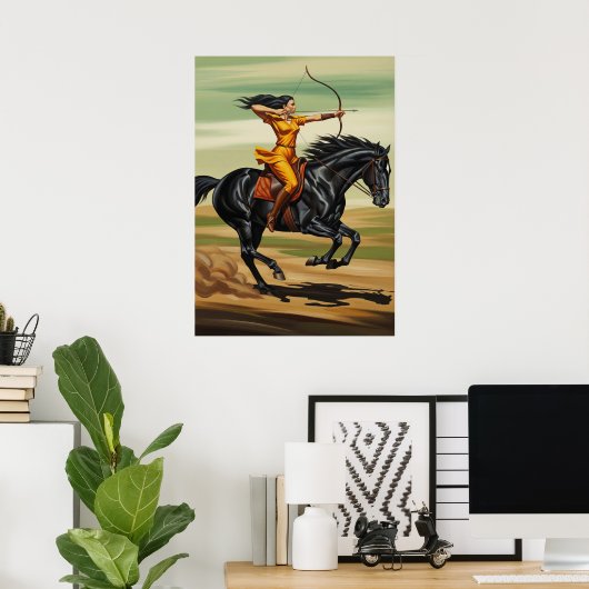 De bereden boogschieter kampioen poster (Thuiskantoor)