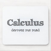 De berekening leidt me Mad Humor van de Wiskunde a Muismat (Voorkant)