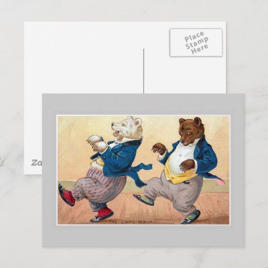 "De Beren Cakewalk" Briefkaart (Voorkant / Achterkant)