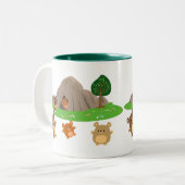 De Beren van de Cartoon van de klap in een Mok van (Voorkant links)