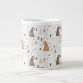 De Beren van de klap in het Patroon van Bossen Grote Koffiekop (Voorkant)