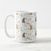 De Beren van de klap in het Patroon van Bossen Koffiemok (Links)