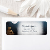 De Beren van de klap over het adres van de moonter Etiket (Insitu)