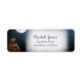 De Beren van de klap over het adres van de moonter Etiket (Voorkant)