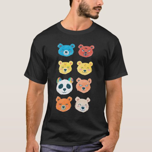 De beren van persoonlijkheid  t-shirt (Voorkant)