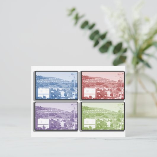 De berg - 4 Lijsten Briefkaart (Staand voorkant)