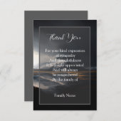 De berg bedankkaart (Voorkant / Achterkant)