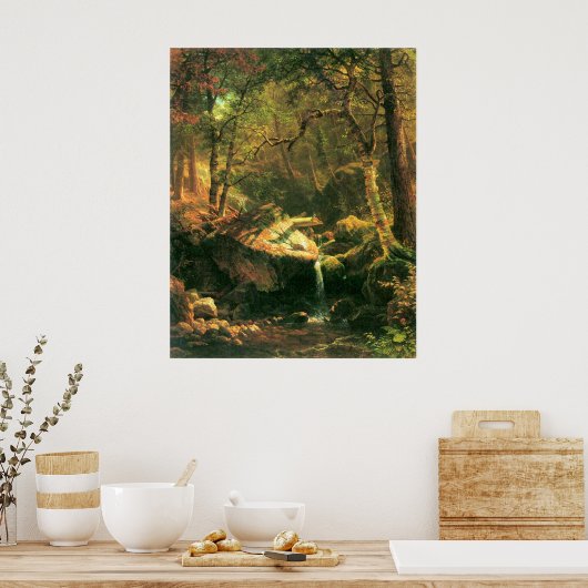 De berg Bierstadt Poster (Keuken)