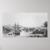 De berg Burney van de Otter-eilanden Poster (Voorkant)