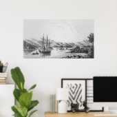 De berg Burney van de Otter-eilanden Poster (Thuiskantoor)