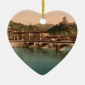 De berg Capuchins, Turijn, Piemonte, Italië Keramisch Ornament (Voorkant)